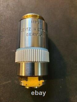 Leitz Laborlux Hl Leitz Wetzlar Npl Floutar 50x/0.85 Microscope Objective Lens