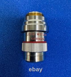 Leitz NPL 5X/0.09 P Microscope Objective Lens Nomarski ICR Polarizing DIC Prism