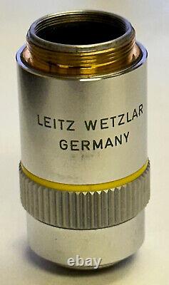 Leitz NPL Fluotar 10X/. 30 Phaco 1 Phase Contrast Microscope Objective Lens 160/