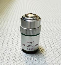 Leitz NPL Fluotar 25/X0.55 P Polarizing Microscope Objective POL Lens 160mm