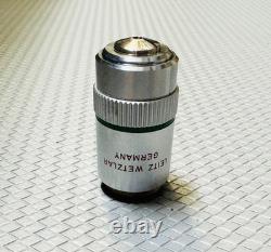 Leitz NPL Fluotar 25/X0.55 P Polarizing Microscope Objective POL Lens 160mm
