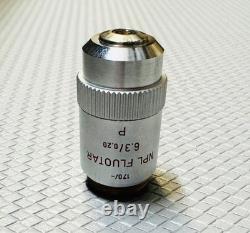 Leitz NPL Fluotar 6.3/X0.20 P Polarizing Microscope Objective POL Lens 170mm