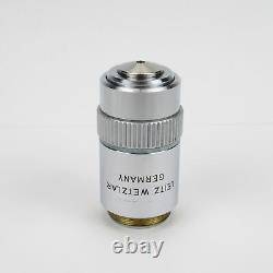 Leitz Npl Fluotar 40/0.70 160/0.17 Microscope Objective Lens 40x