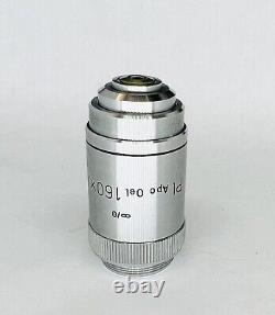 Leitz Pl Apo 160X/1.40 Plan Apochromat Oil Microscope Objective Lens Infinity