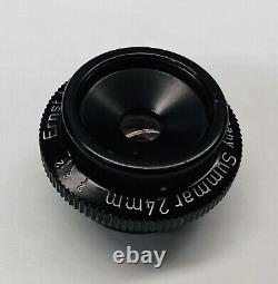 Leitz Summar 24mm / f4.5 rms & M39 Adapter Camera Microscope Objective Lens