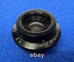 Leitz Summar 35mm Microscope Objective Lens With Aperture
