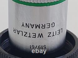 Leitz Wetzlar 25X Objective, EF 25/0.50 160/0.17 Microscope Lens