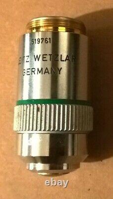 Leitz Wetzlar 25X Objective, EF 25/0.50 160/0.17 Microscope Lens laborlux Mikros