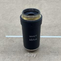 Leitz Wetzlar 519755 40/0.65 160/0.17 Microscope Objective Lens