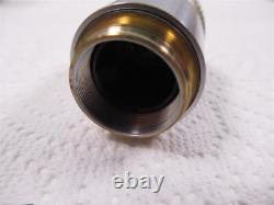 Leitz Wetzlar 519-760 EF 10X Microscope Objective Lens 0.25 Yellow