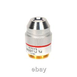 Leitz Wetzlar 567008 PL Fluotar 5X/0.12 Microscope Objective Lens Infinity