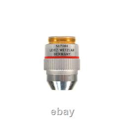 Leitz Wetzlar 567008 PL Fluotar 5X/0.12 Microscope Objective Lens Infinity