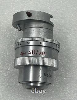 Leitz Wetzlar Apo 40/0.95 Microscope Objective Lens 170/0.11-0.23