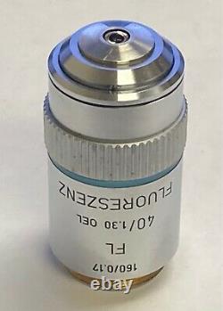 Leitz Wetzlar FL 40X/1.30 Oel Fluoreszenz Microscope Objective Lens 160/0.17