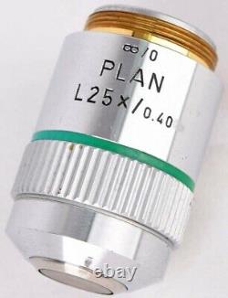 Leitz Wetzlar Germany 569244 PLAN L25x/0.40 Microscope Optical Objective Lens