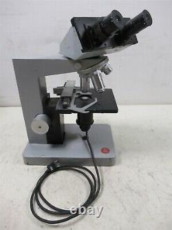 Leitz Wetzlar HM-LUX Binocular Microscope with Objective Lenses & Eyepieces