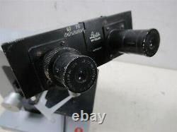Leitz Wetzlar HM-LUX Binocular Microscope with Objective Lenses & Eyepieces