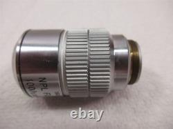 Leitz Wetzlar NPL FLUOTAR 100x 1.32-0.60 Oil Microscope Objective Lens 160mm