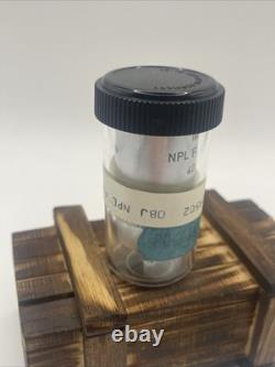 Leitz Wetzlar NPL Fluotar 40X/0.70 Microscope Objective Lens Fluorite 160/0.17
