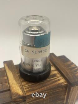 Leitz Wetzlar NPL Fluotar 40X/0.70 Microscope Objective Lens Fluorite 160/0.17