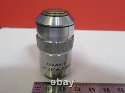 Leitz Wetzlar Objective Plan 100x /160 Lens Microscope Part As Pictured &b2-a-28