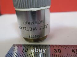 Leitz Wetzlar Objective Plan 100x /160 Lens Microscope Part As Pictured &b2-a-28