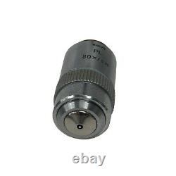 Leitz Wetzlar PL 80x / 0.95 Infinity Microscope Objective Lens Made in Germany
