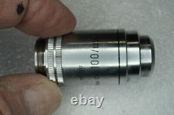Leitz Wetzlar Pl Apo Oel 100/1.32 170/0.17 Lab Microscope Objective Lens 100X