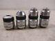 Lot Of 4 Olympus Microscope Objective Lenses A100x A40x A10x & A4x