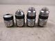 Lot Of 4 Olympus Microscope Objective Lenses A100x A40x A10x And A4x For Ch Cha
