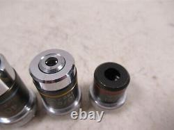 Lot of 4 Parco ACHRO Microscope Objective Lenses 100x 40x 10x 4x