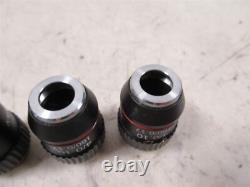 Lot of 6 K-A-V Microscope Objective Lenses 40x, 10x and 4x