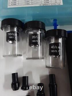 Lot of Microscope Parts Lens Objectives Tubes Micrometer Eyepieces More