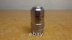 MICROSCOPE objective lens PL 100/1.25 OIL 160/0 Metallography Achromatic