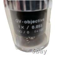 MITUTOYO 1X QV-Objective 1x / 0.055 f=100 MICROSCOPE Objective Lens