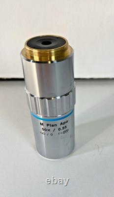 MITUTOYO M PLAN APO 50X / 0.55? /0 f=200 MICROSCOPE OBJECTIVE LENS WF435068721