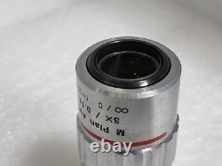 MITUTOYO M Plan Apo 5 x /0.14? / 0 f=200 Microscope Objective Lens