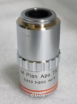 MITUTOYO M Plan Apo 7X 0.210? / 0 f=200 Microscope Objective Lens