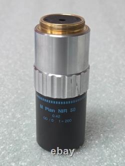 MITUTOYO M Plan NIR 50 x /0.42? / 0 f=200 Microscope Objective Lens