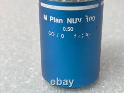 MITUTOYO M Plan NUV 50X / 0.50 f=200 Microscope Objective Lens