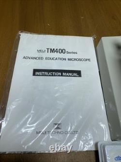Meiji Monocular Microscope with 3 Objective Lens 4X 10X 40X NEW! Japan