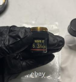 Melles Griot 04OAS008 6.3x / 0.20 Microscope Objective Lens 160/0.17 KLA Tencor