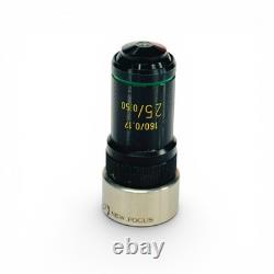 Melles Griot 25x/0.50 Microscope Objective Lens 160/0.17 with New Focus Adapter