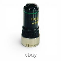Melles Griot 25x/0.50 Microscope Objective Lens 160/0.17 with New Focus Adapter