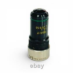 Melles Griot 25x/0.50 Microscope Objective Lens 160/0.17 with New Focus Adapter