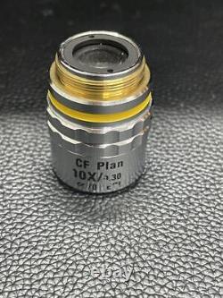 Metallic microscope objective lens CF10XEPI Used