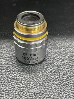 Metallic microscope objective lens CF10XEPI Used