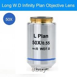 Metallurgical Microscope Infinity Long Working Distance Objective Lens 5X-100x