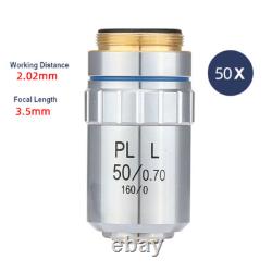 Metallurgical Microscope Plan Achromatic Objective Lens Long Working Distance
