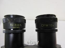 Microscope Objective Lens Lot Nikon Phase 40x Plan 100 Oil + Eyepiece CFW10x